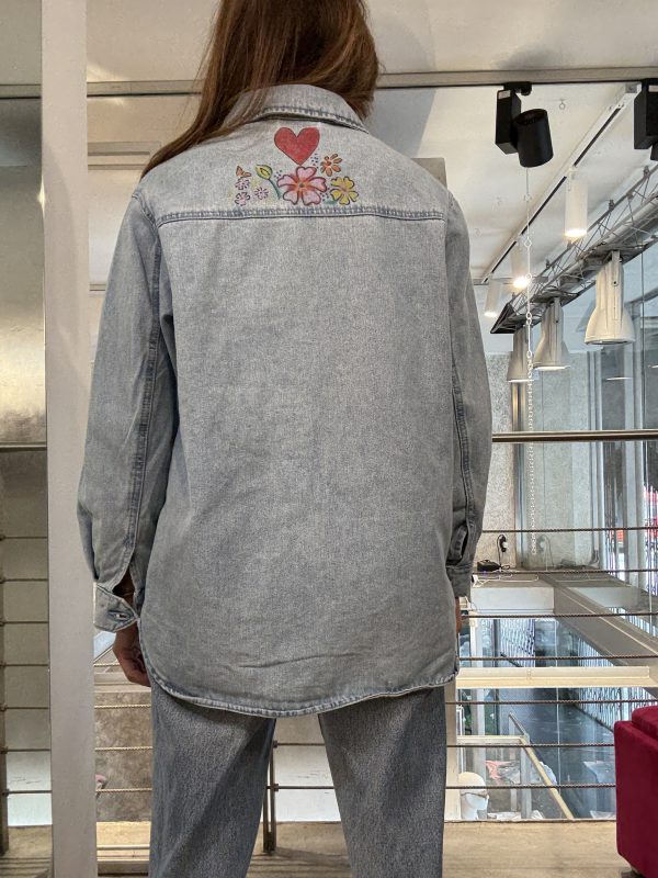 Giacca Denim Fiori - immagine 3